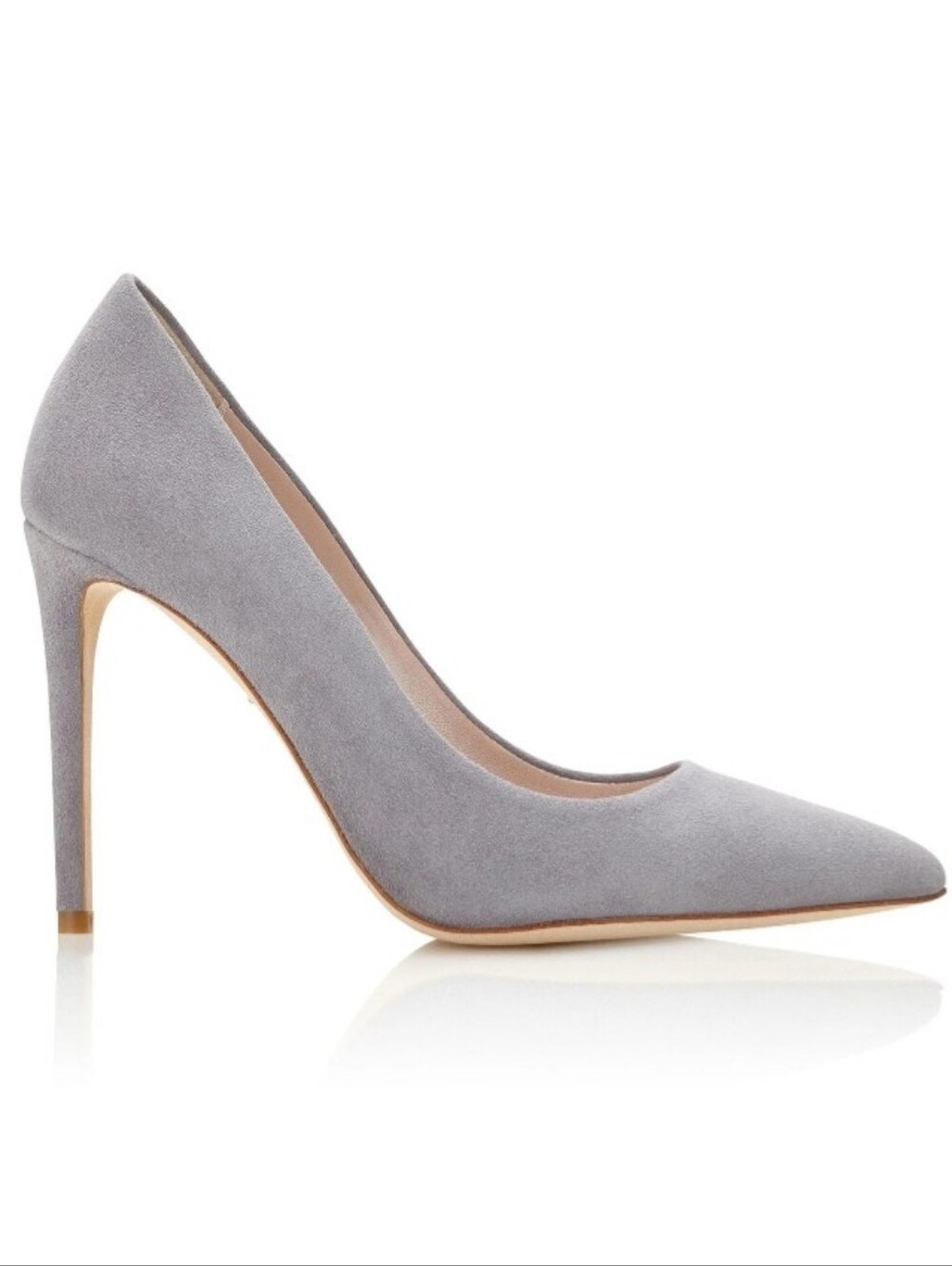 SHOEDAZZLE SUEDE POINTED TOE DRESS PUMPS STILETTO HIGH HEELS